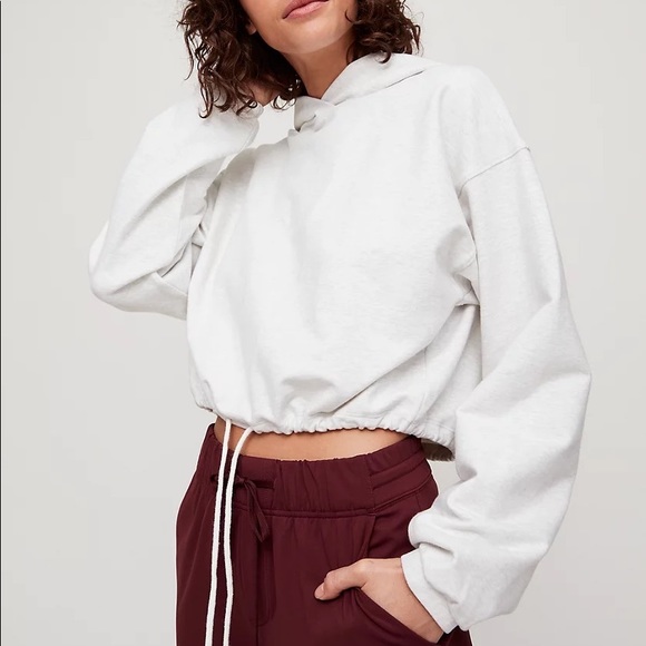 Aritzia Tops - Aritzia The Constant Ola Hoodie - Size L - Heather Light Oatmeal